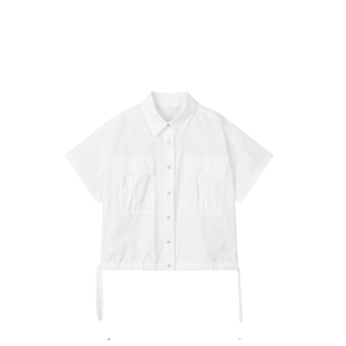 Voice Of Voices Drawstring Pocket Blouse