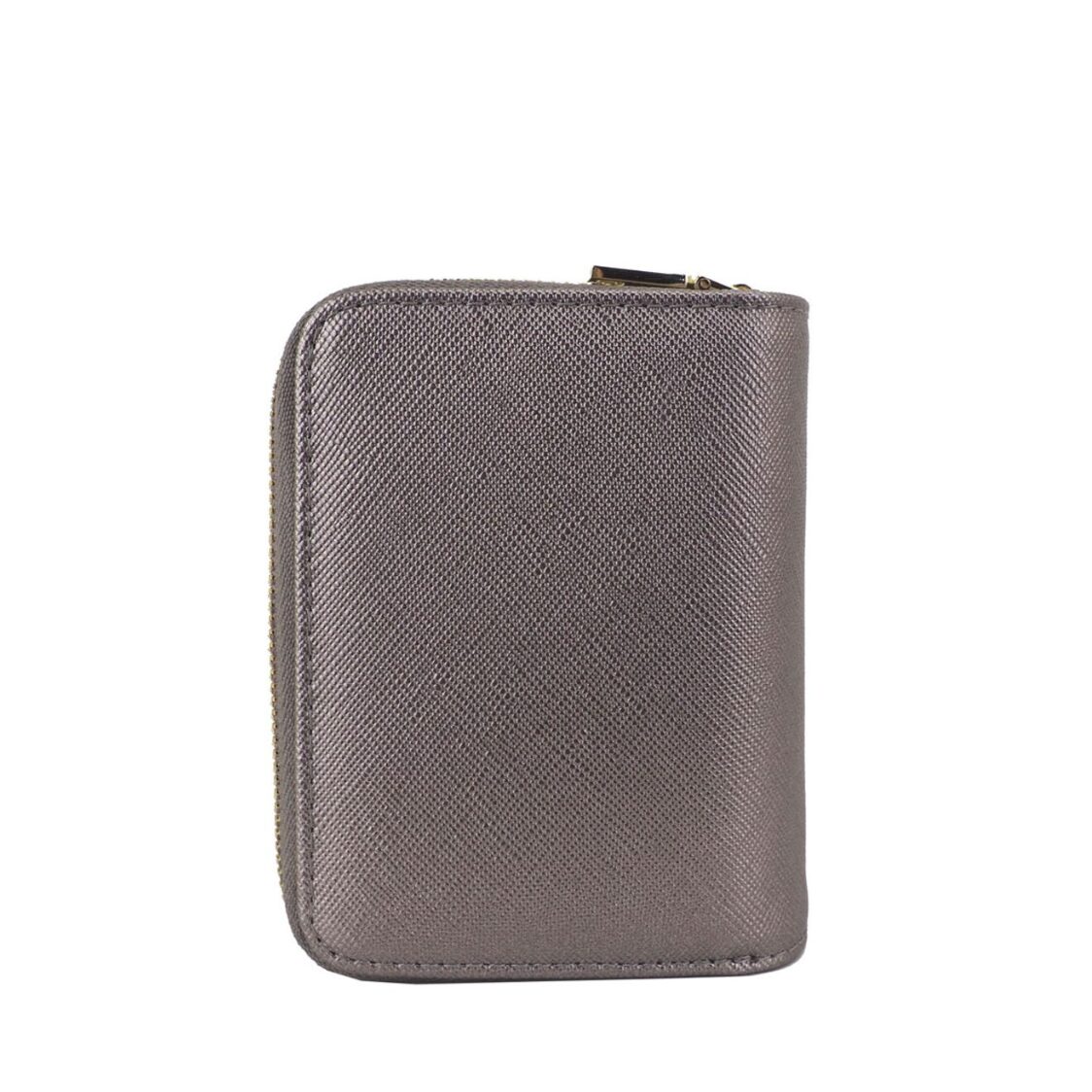 Mel&Co Saffiano Leatherette Key Holder with Zipped Gusset