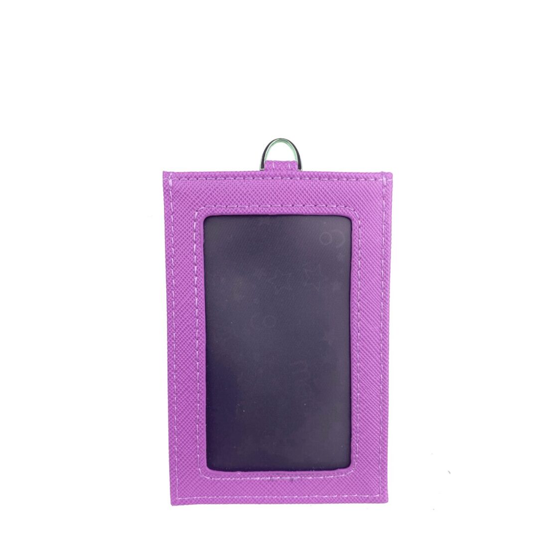 Mel&Co Saffiano-Effect Basic Lanyard Card Holder