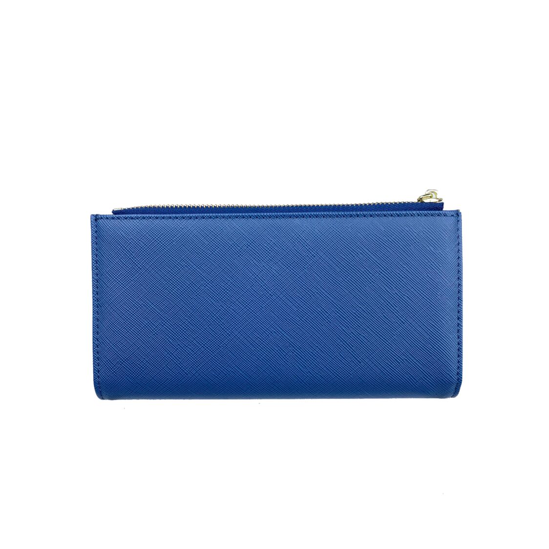 Mel&Co Saffiano Leatherette Bi-Fold Snap Long Wallet