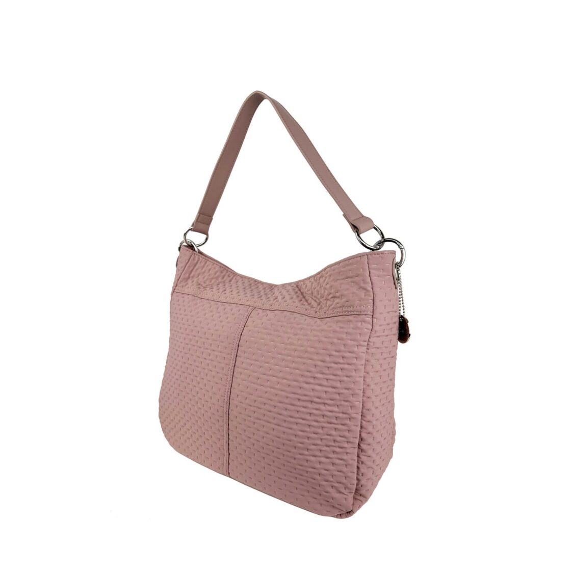 Mel&Co Embossed Nylon Single Handle Bag