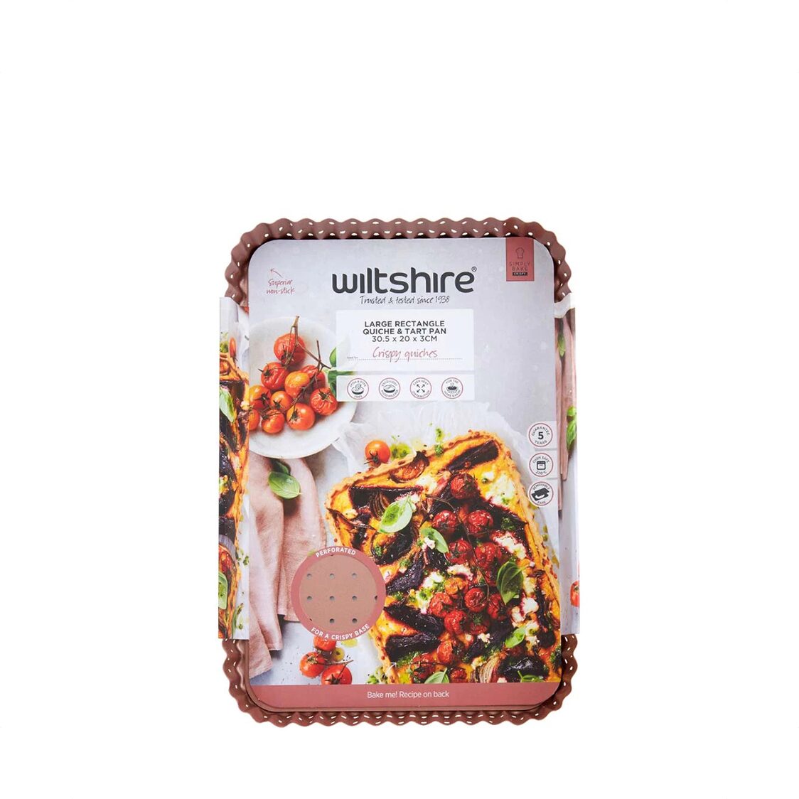 Wiltshire Rose Gold Perforated Square Tart Pan 40717