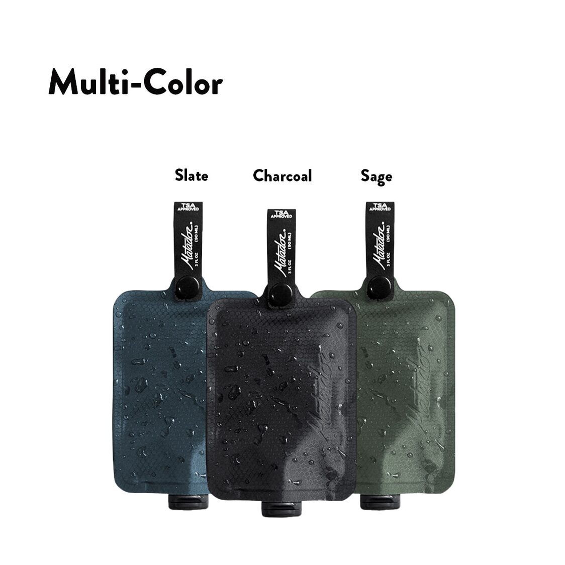 Matador FlatPak Toiletry Bottle (3-Pack) - Multi-Color
