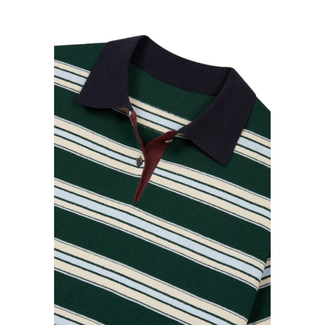 Voice Of Voices Stripe Cropped Knit Green