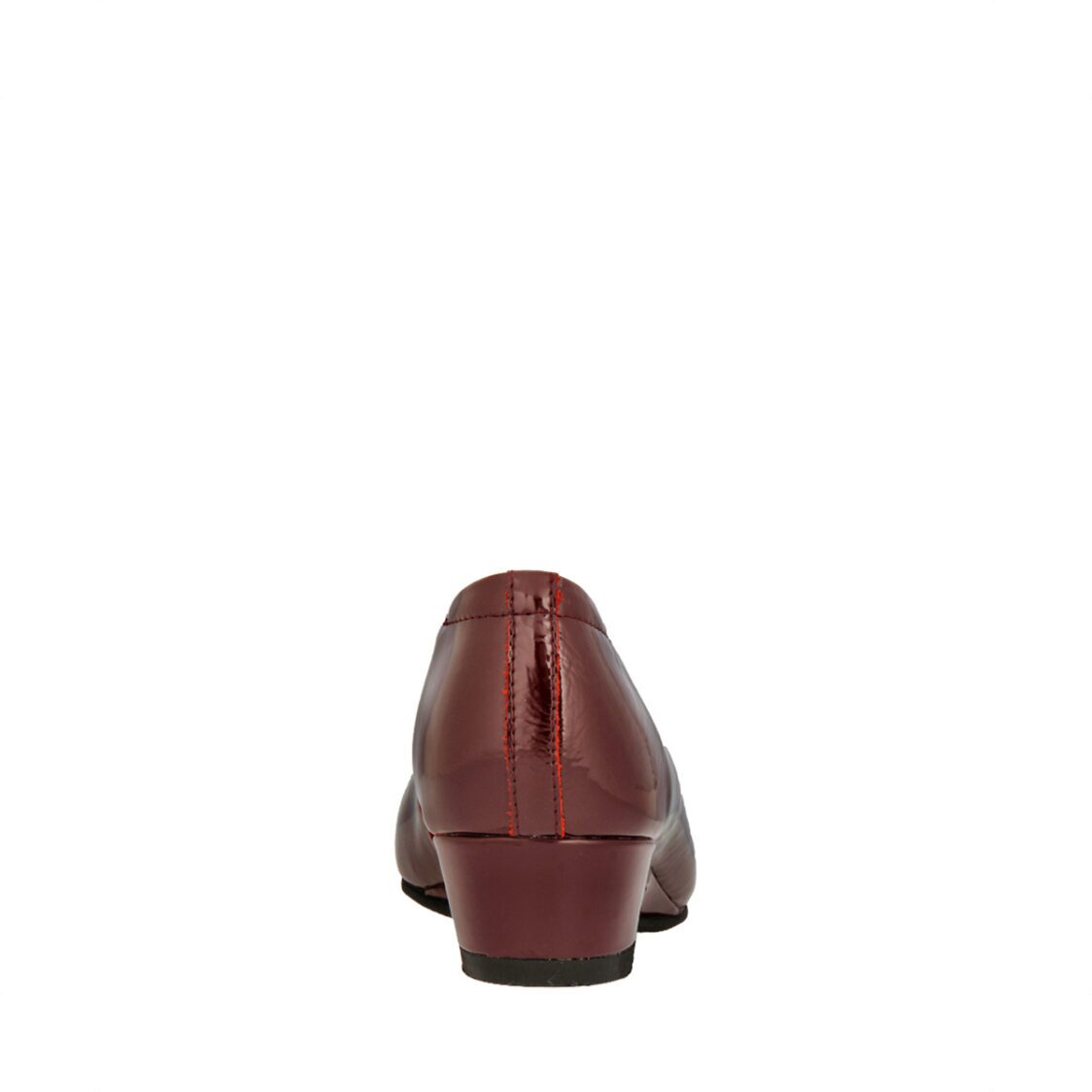 Caratti 1992 Leather Wedged Heels with Buckle (Short) - Maroon - Metro Singapore Departmental Store - Celebrating 69 Years in SG
