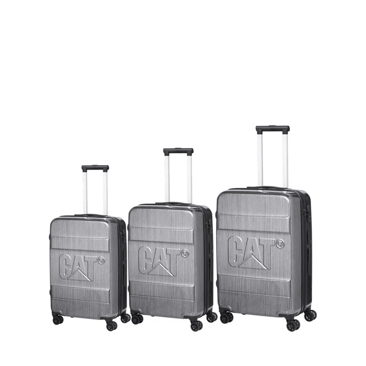 Caterpillar CAT - D Brushed Steel 3 in 1 Bundle 20" / 24" / 28" - Metro Singapore Departmental Store - Celebrating 69 Years in SG