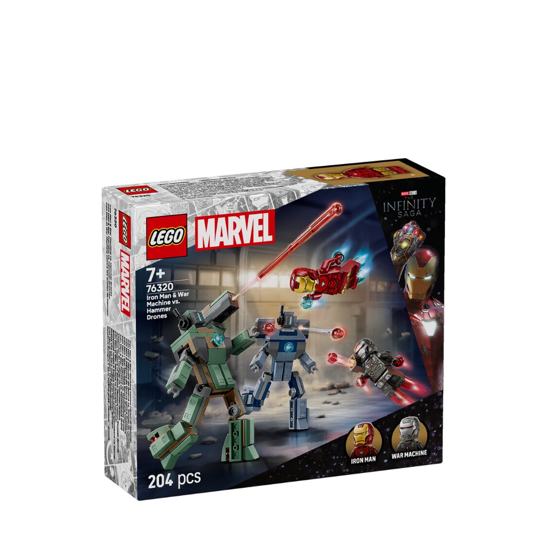 Lego Iron Man & War Machine vs. Hammer Drones 76320