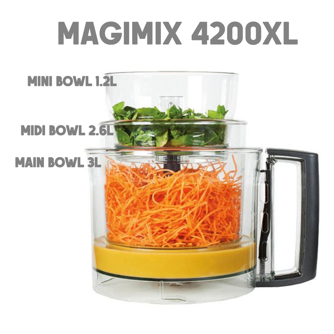 Magimix 4200XL Satin Multifunction Food Processor MGMX184718
