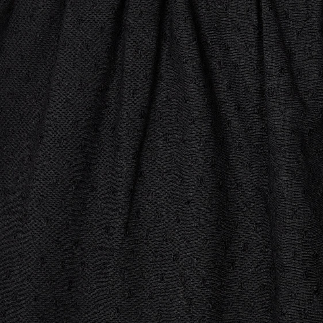 Jaju Women Eyelet Dobby Midlength Pajama Pants Black