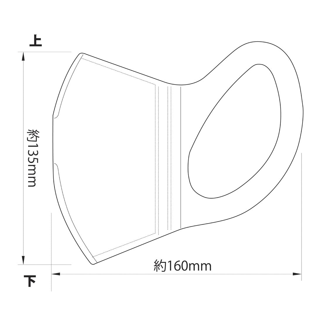 HARIO Easy Breathing 3-D Disposable 3-Ply Mask (2 Packs/60-Piece, Premium Quality Made In Japan)