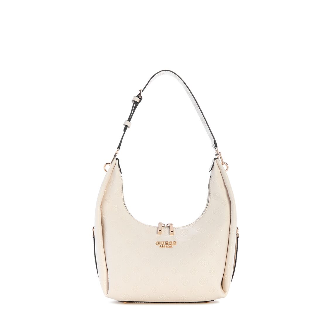 Guess Phoebe Hobo Shoulder Bag - Off White Logo