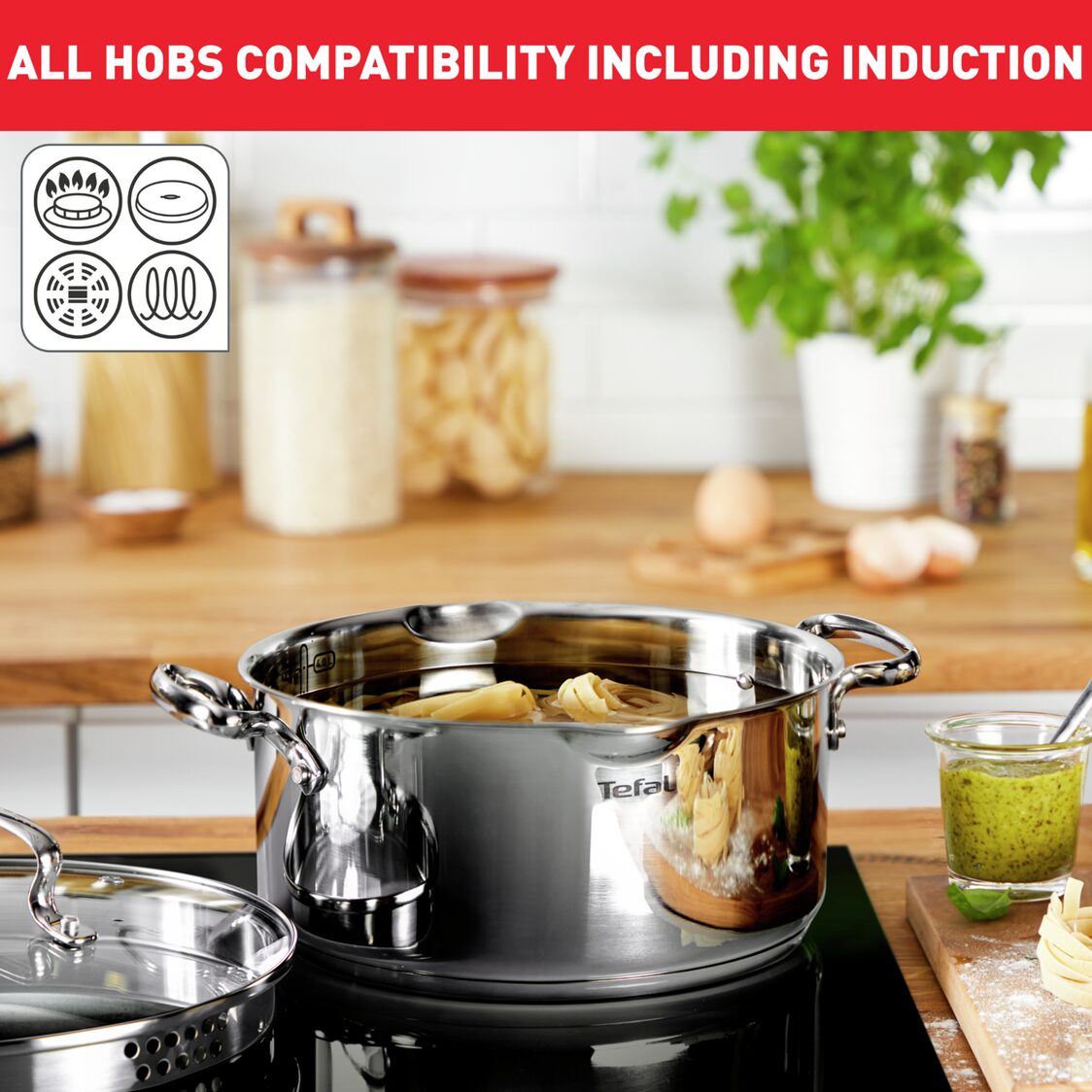 Tefal Duetto+ Stainless Steel Stew Pot With Lid