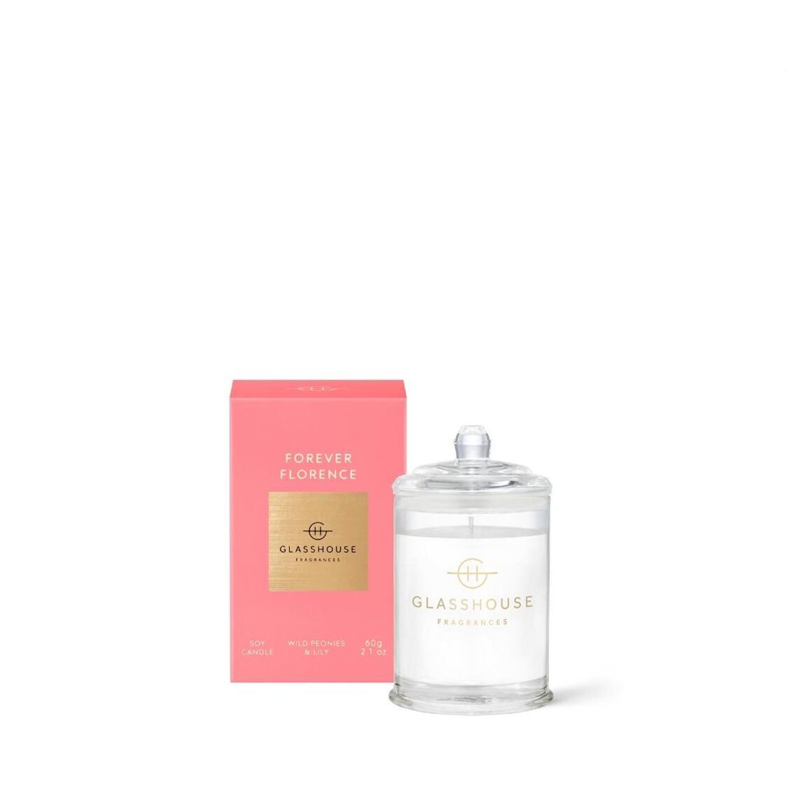 Glasshouse Fragrances Soy Candle - Forever Florence