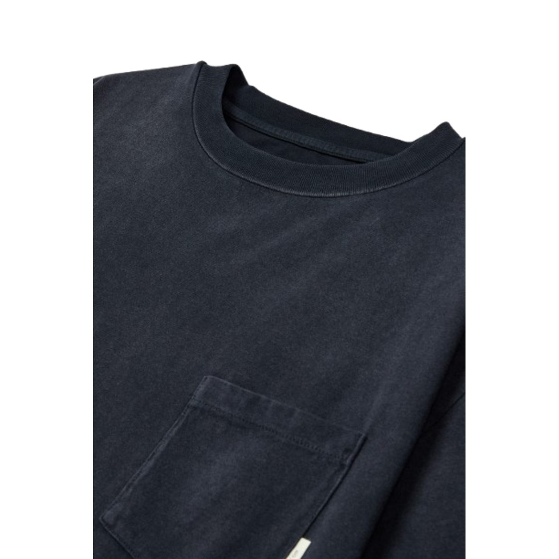 Man On The Boon Made In Usa Washed Pocket T Shirt Black