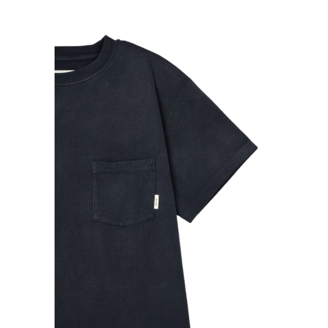 Man On The Boon Made In Usa Washed Pocket T Shirt Black