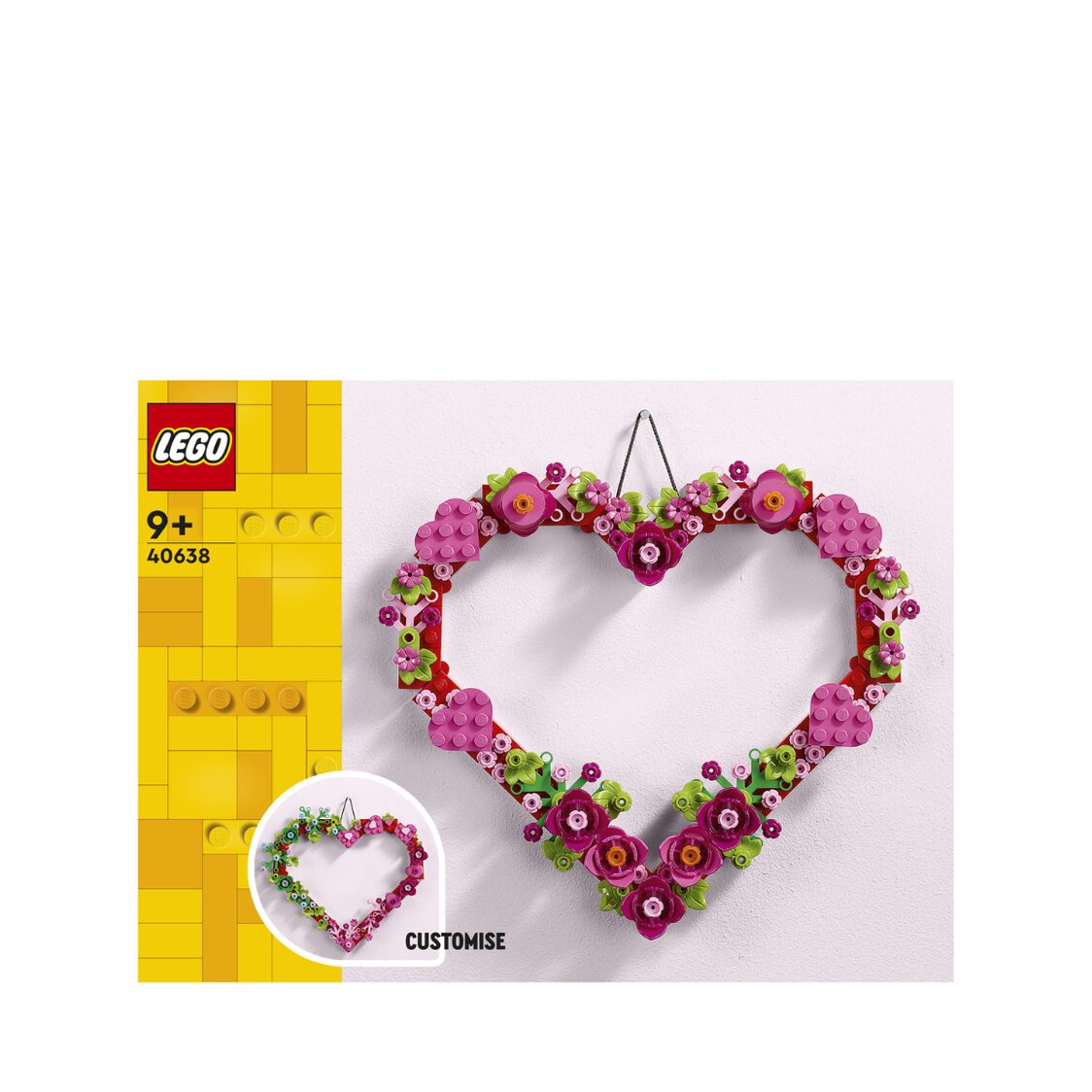 Lego Heart Ornament 40638