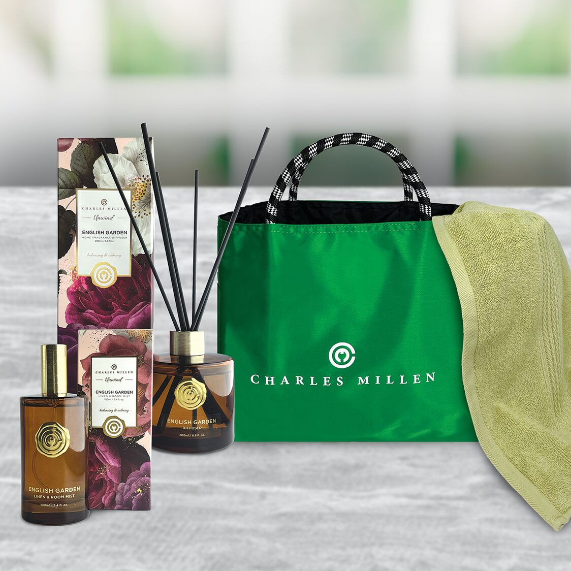 Charles Millen Signature Unwind Set - English Garden Scent - Metro Singapore Departmental Store - Celebrating 69 Years in SG