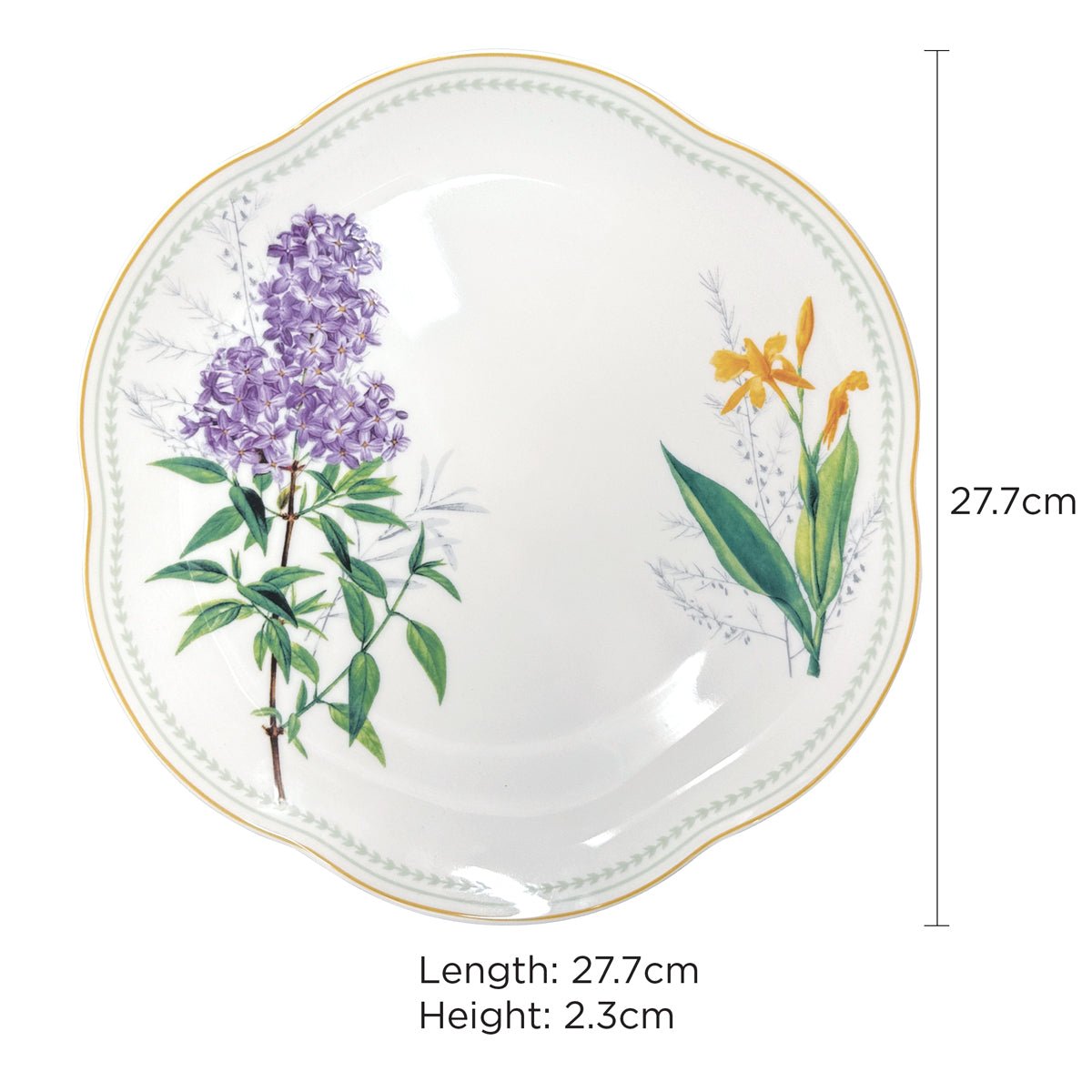 Charles Millen Soirée Botanique Fine Porcelain Tableware - Lilac - Metro Singapore Departmental Store - Celebrating 69 Years in SG