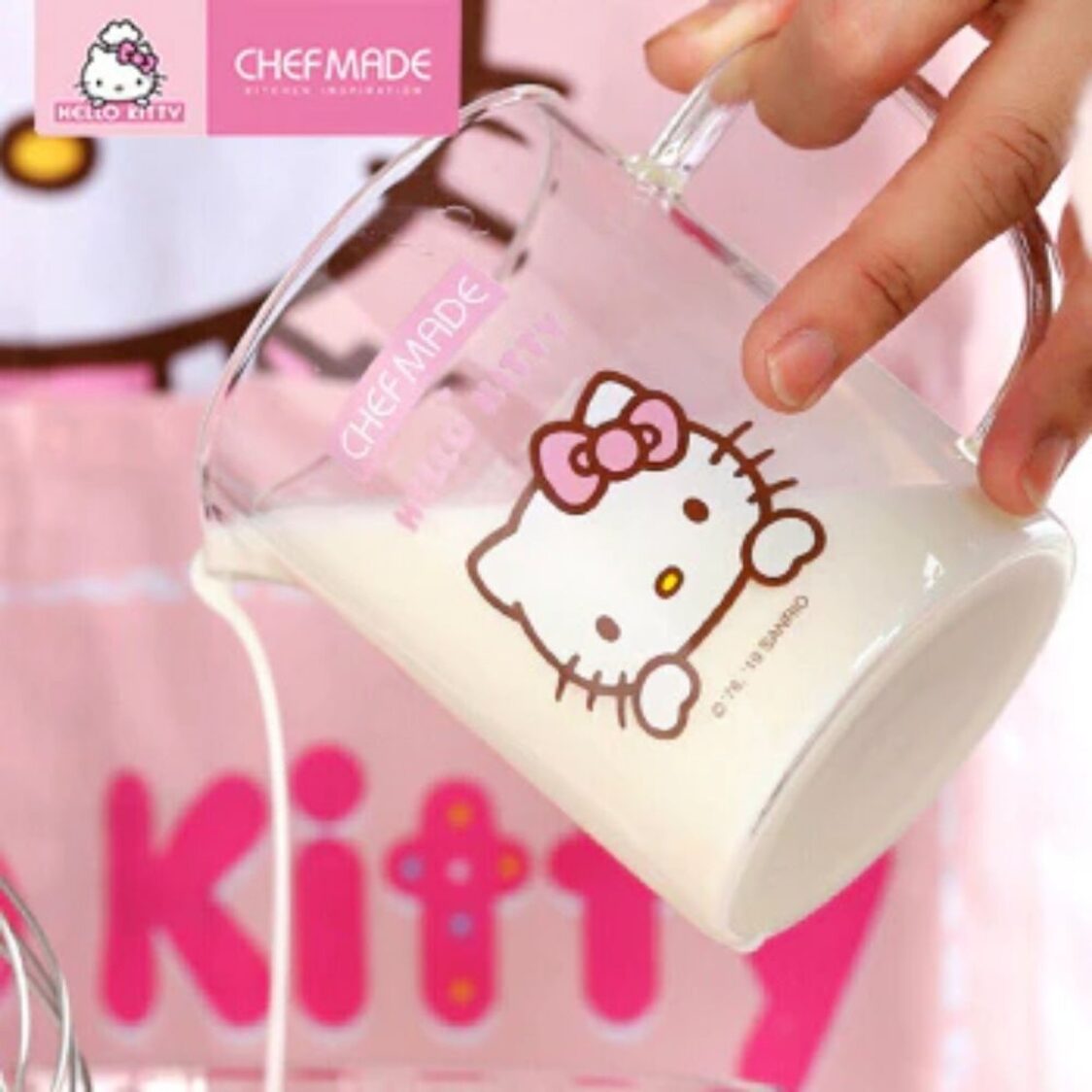 Chefmade Glass Measuring Cup Hello Kitty - 1898CM - KT7080 - Metro Singapore Departmental Store - Celebrating 69 Years in SG