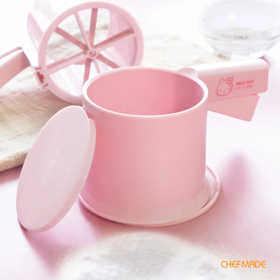 Chefmade Hello Kitty Flour Sifter 1898CM - KT7016 - Pink - Metro Singapore Departmental Store - Celebrating 69 Years in SG