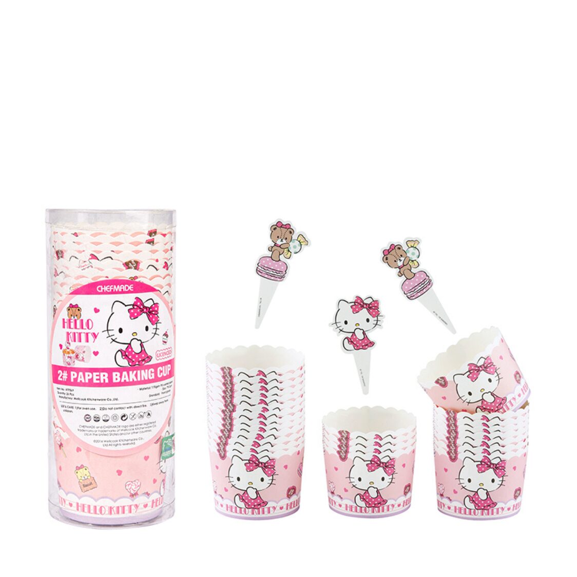 Chefmade Paper Baking Cups Hello Kitty - 1898CM - KT7069 - Metro Singapore Departmental Store - Celebrating 69 Years in SG