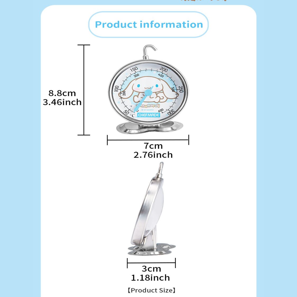 Chefmade S/S Oven Thermometer Cinnamoroll - 1898CM - CL5026 - Metro Singapore Departmental Store - Celebrating 69 Years in SG
