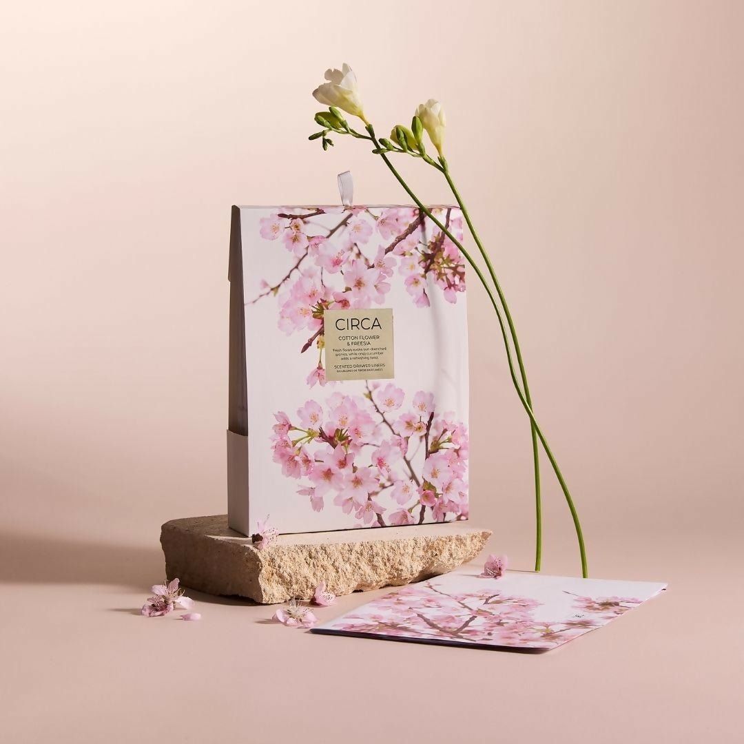 Circa Drawer Liners 6 Sheets | Cotton Flower & Freesia - Mother's Day 2026 - Metro Singapore Departmental Store - Celebrating 69 Years in SG