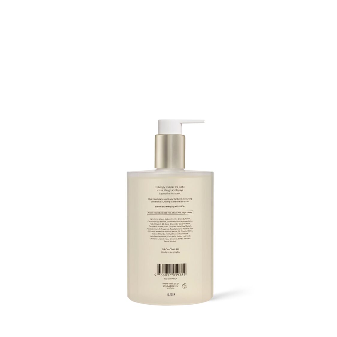 Circa Hand Wash 450ml - Mango & Papaya - Metro Singapore Departmental Store - Celebrating 69 Years in SG