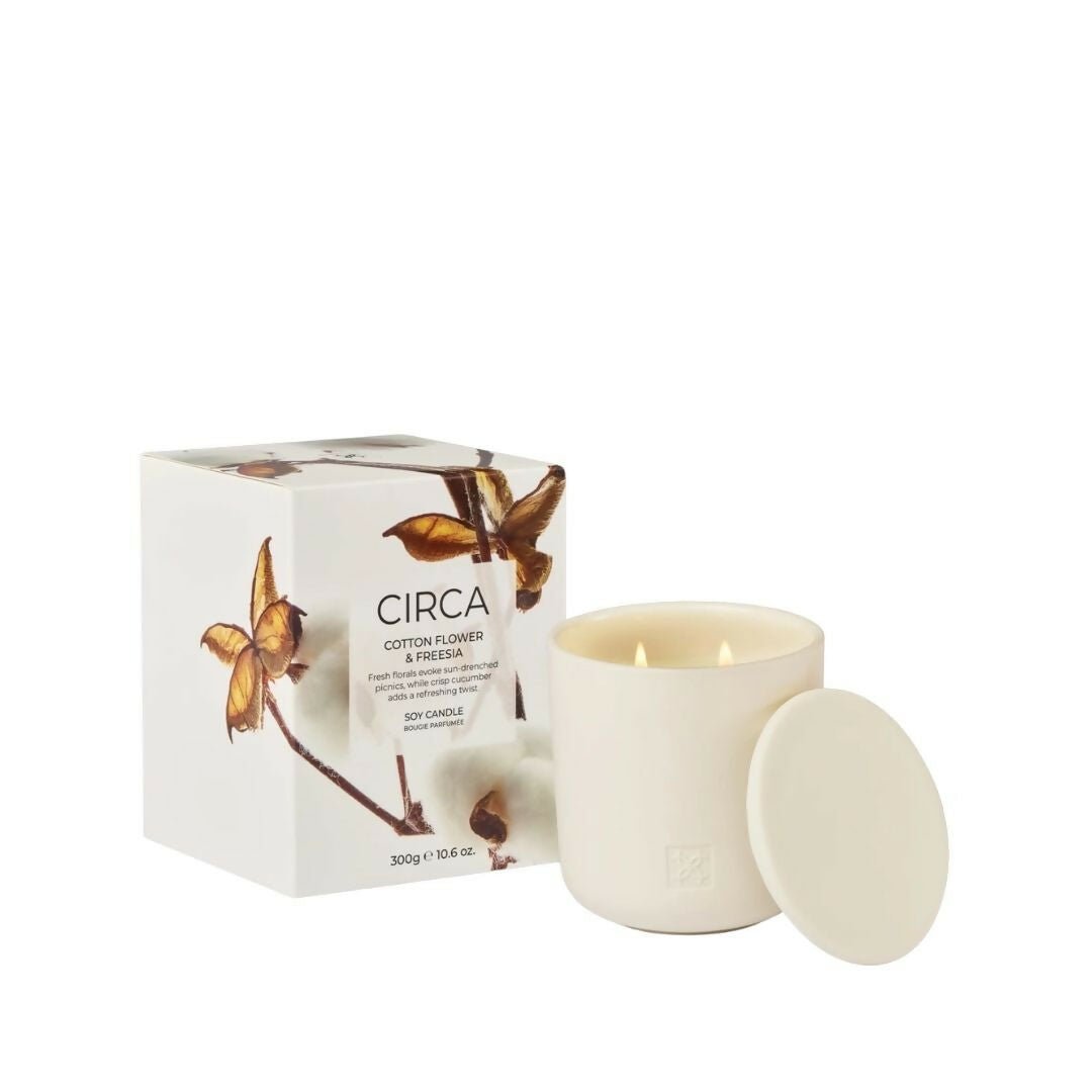 Circa Soy Candle 300g - Cotton Flower & Freesia - Metro Singapore Departmental Store - Celebrating 69 Years in SG