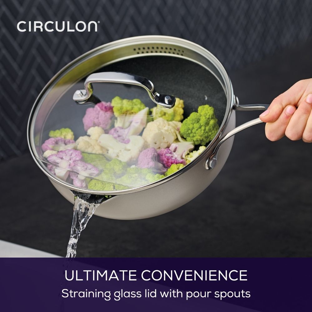 Circulon Infinity Nonstick 24cm/2.8L Multi-Pan with Glass Lid and Lid Holder 80303 - Metro Singapore Departmental Store - Celebrating 69 Years in SG