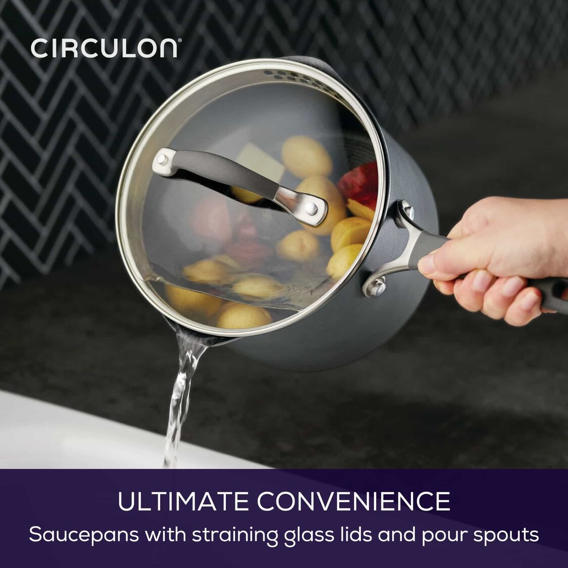 Circulon ScratchDefense A1 18cm/2.8L Covered Saucepan - Metro Singapore Departmental Store - Celebrating 69 Years in SG