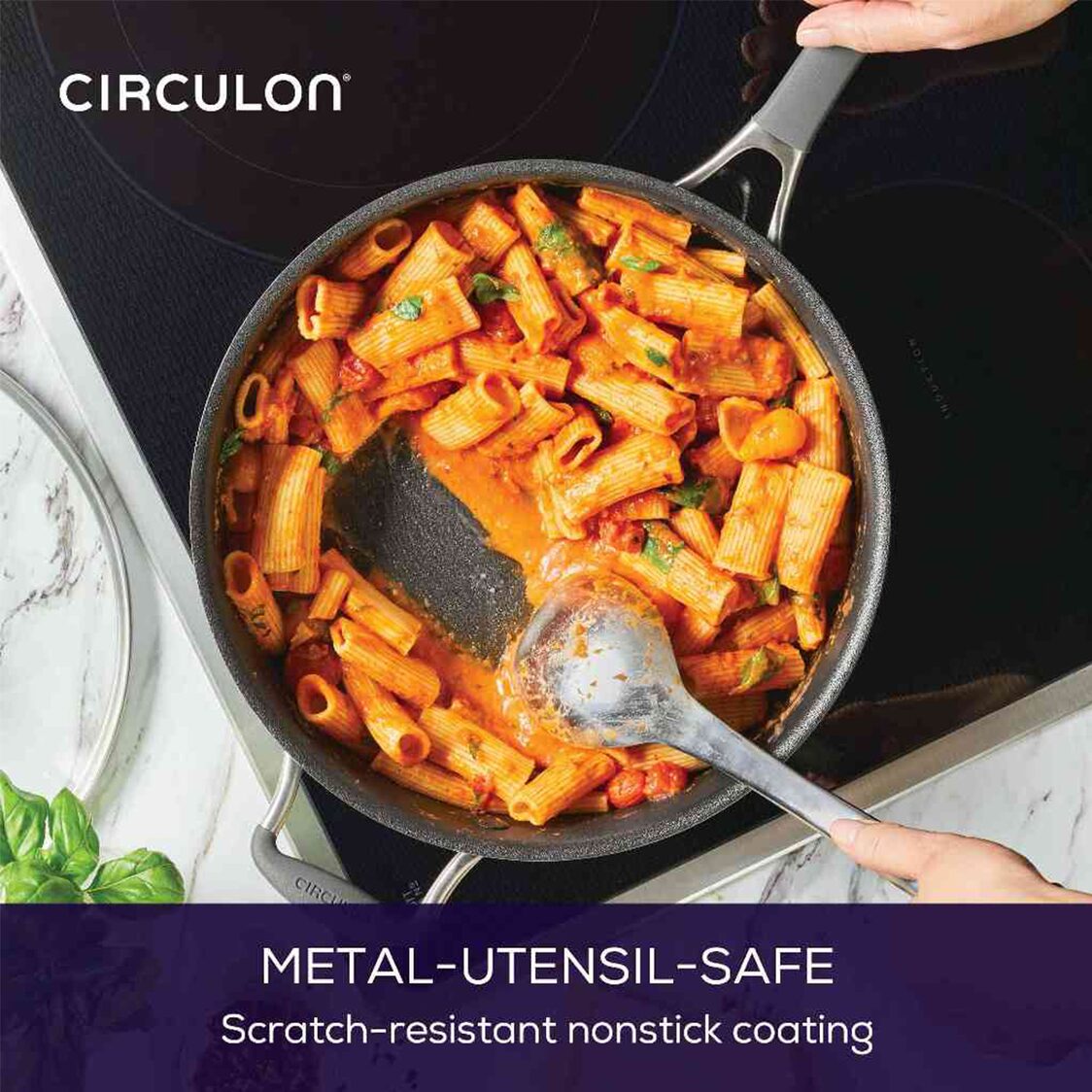 Circulon ScratchDefense A1 28cm/4.7L Covered Saute with Helping Handle - Metro Singapore Departmental Store - Celebrating 69 Years in SG