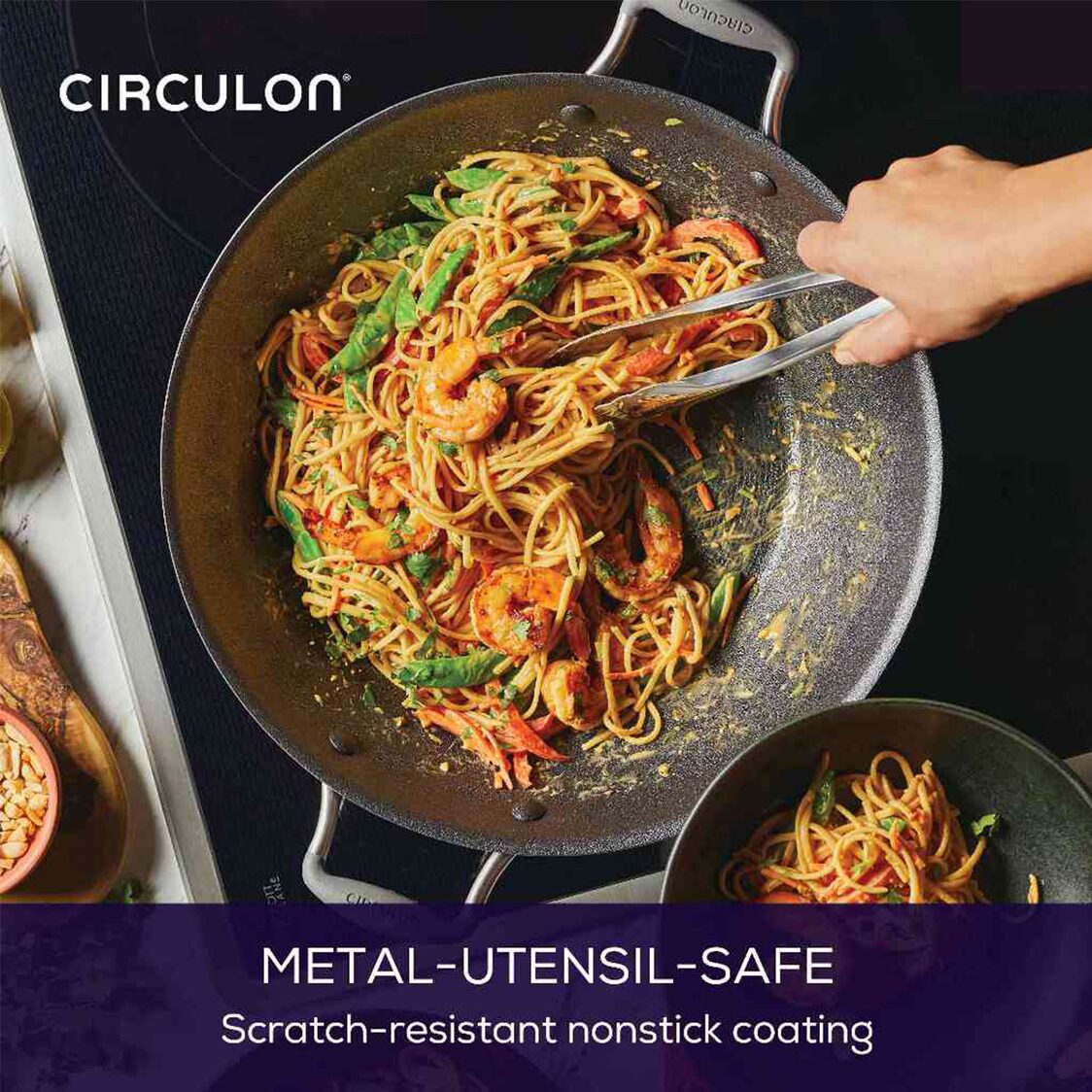 Circulon ScratchDefense A1 36cm Covered Wok - Metro Singapore Departmental Store - Celebrating 69 Years in SG