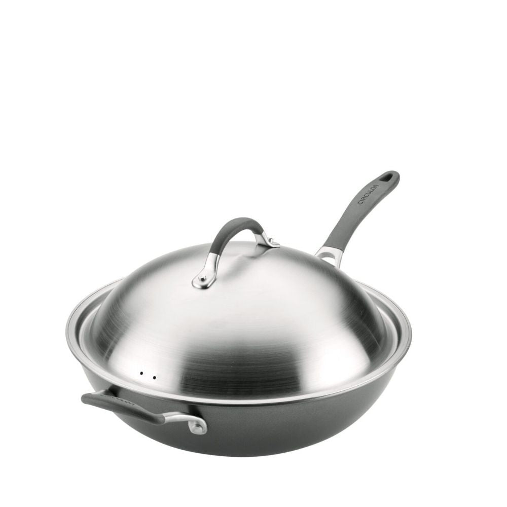 Circulon ScratchDefense A1 Nonstick 34cm Covered Stirfry Pan with Helper Handle 82199 - Metro Singapore Departmental Store - Celebrating 69 Years in SG