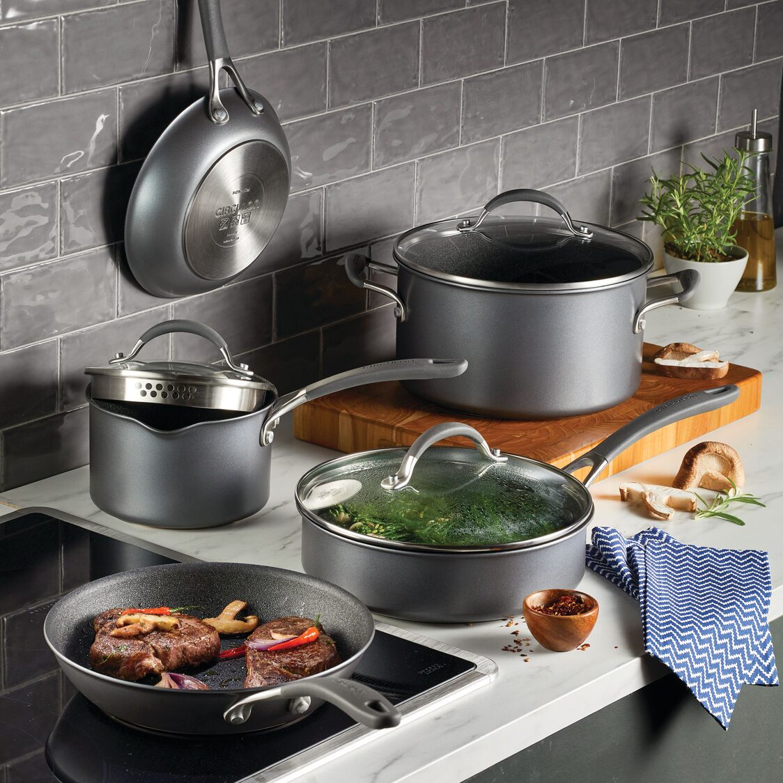 Circulon ScratchDefense A1 Nonstick 8 Piece Cookware Set - Metro Singapore Departmental Store - Celebrating 69 Years in SG