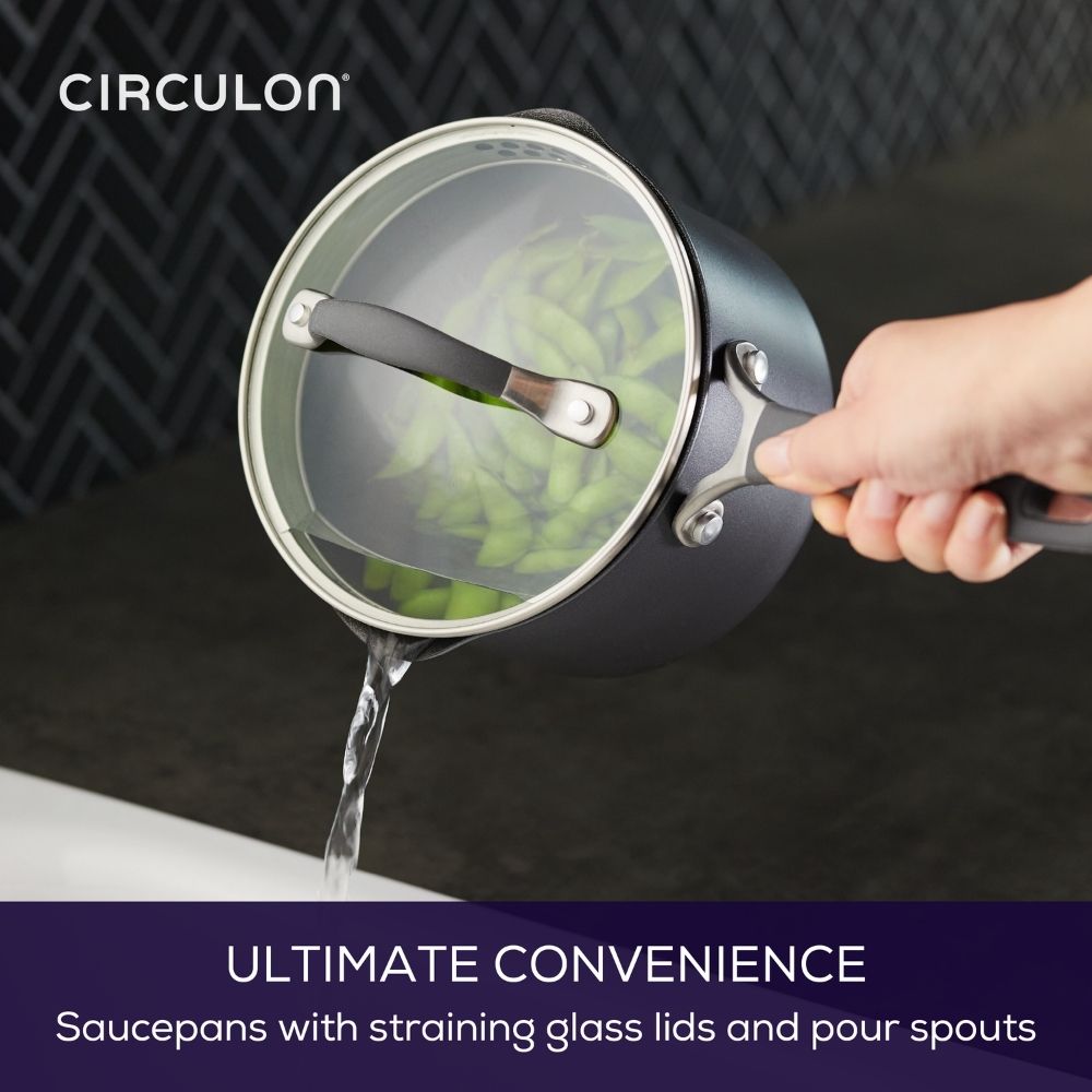 Circulon ScratchDefense A1 Nonstick Saucepan with Glass Lid - Metro Singapore Departmental Store - Celebrating 69 Years in SG