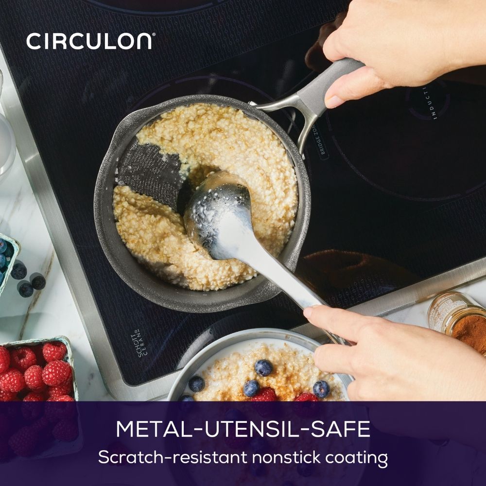 Circulon ScratchDefense A1 Nonstick Saucepan with Glass Lid - Metro Singapore Departmental Store - Celebrating 69 Years in SG
