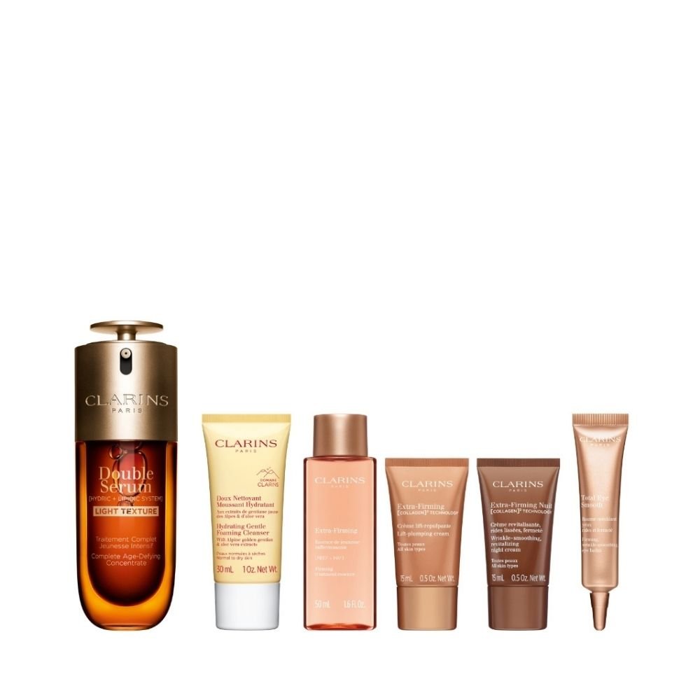 Clarins Double Serum Light Texture 50ml Set (Worth $389) - Metro Singapore Departmental Store - Celebrating 69 Years in SG