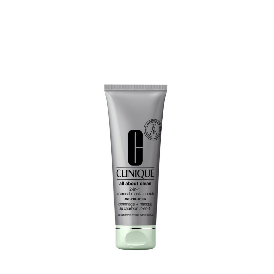 Clinique All About Clean™ 2 - in - 1 Charcoal Mask + Scrub - Metro Singapore Departmental Store - Celebrating 69 Years in SG
