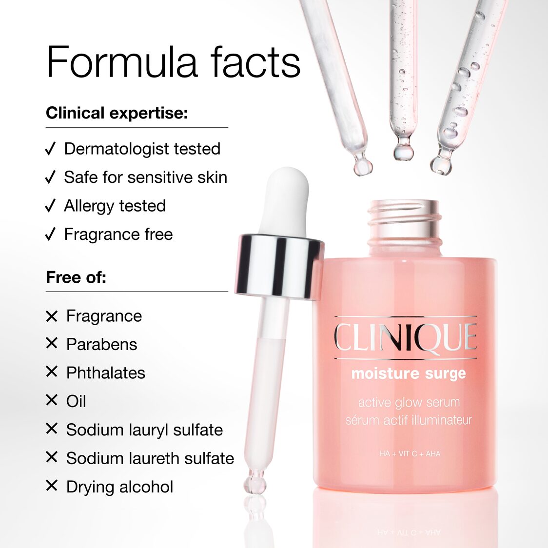 Clinique Moisture Surge™ Active Glow Serum - Metro Singapore Departmental Store - Celebrating 69 Years in SG