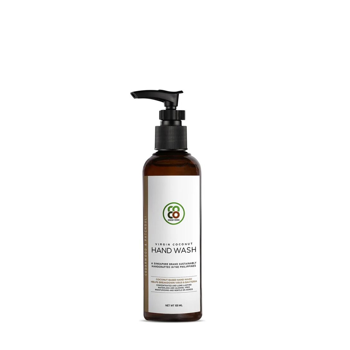 Coco Veda Hand Wash - Cedarwood And Patchouli 100ml - Metro Singapore Departmental Store - Celebrating 69 Years in SG