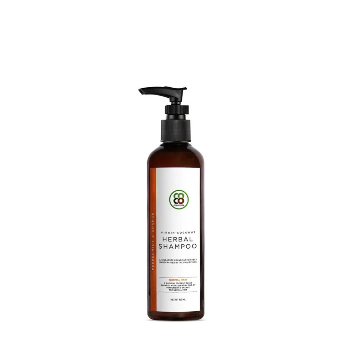 Coco Veda Herbal Shampoo - Peppermint & Orange 100ml - Metro Singapore Departmental Store - Celebrating 69 Years in SG