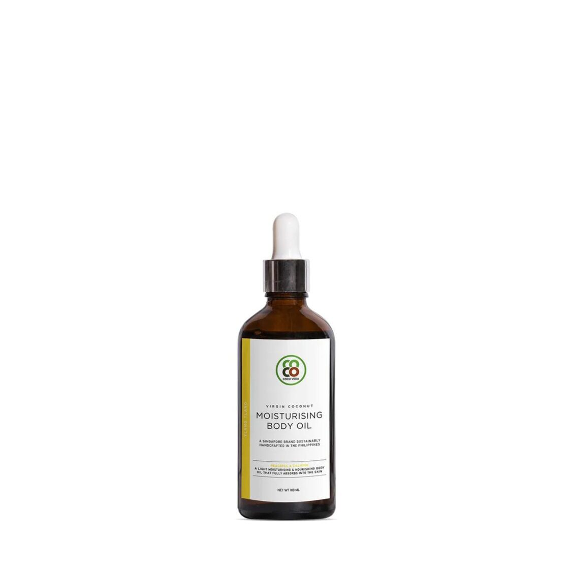 Coco Veda Moisturising Body Oil - Peaceful And Calming Ylang Ylang 100ml - Metro Singapore Departmental Store - Celebrating 69 Years in SG