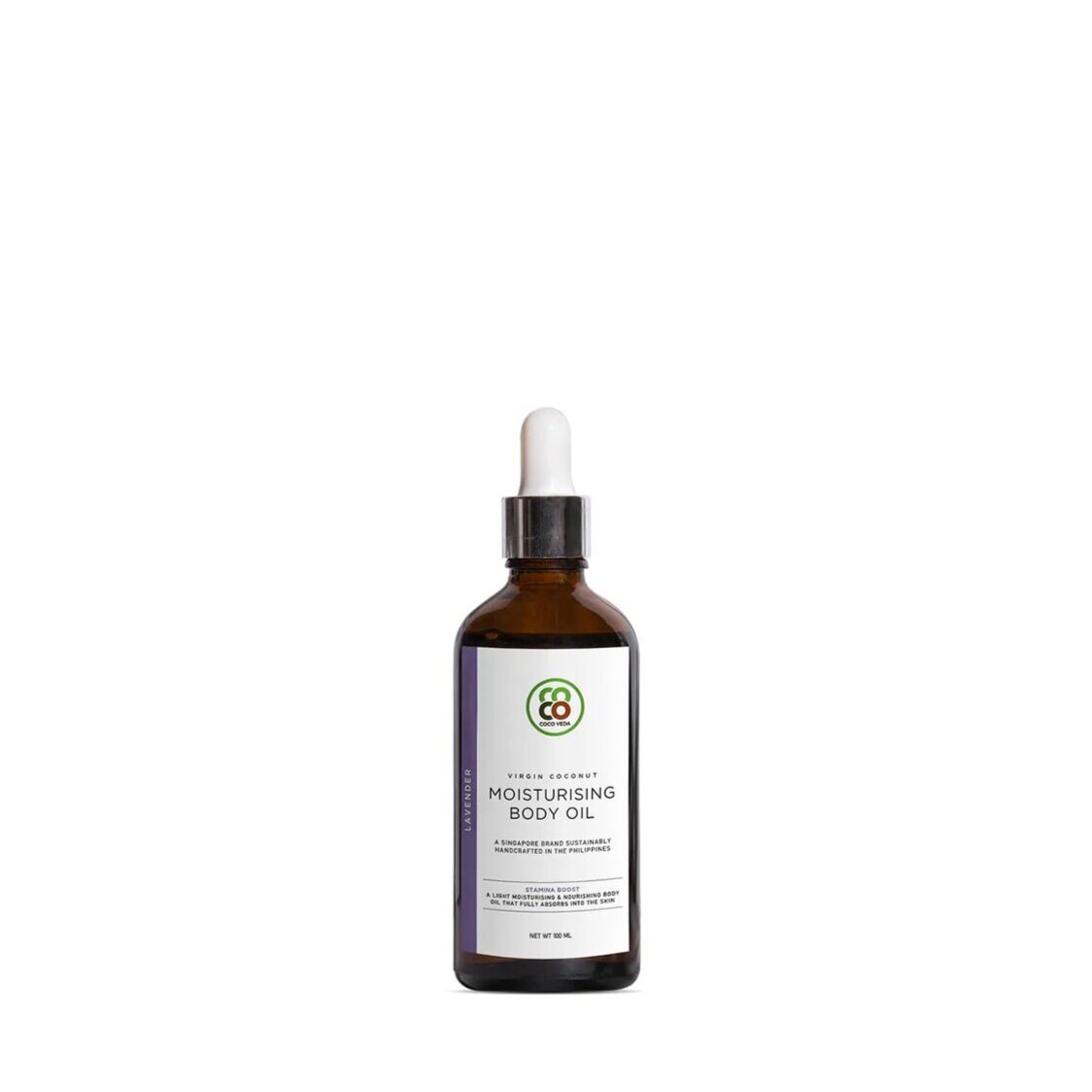 Coco Veda Moisturising Body Oil - Stamina Boost Lavender 100ml - Metro Singapore Departmental Store - Celebrating 69 Years in SG