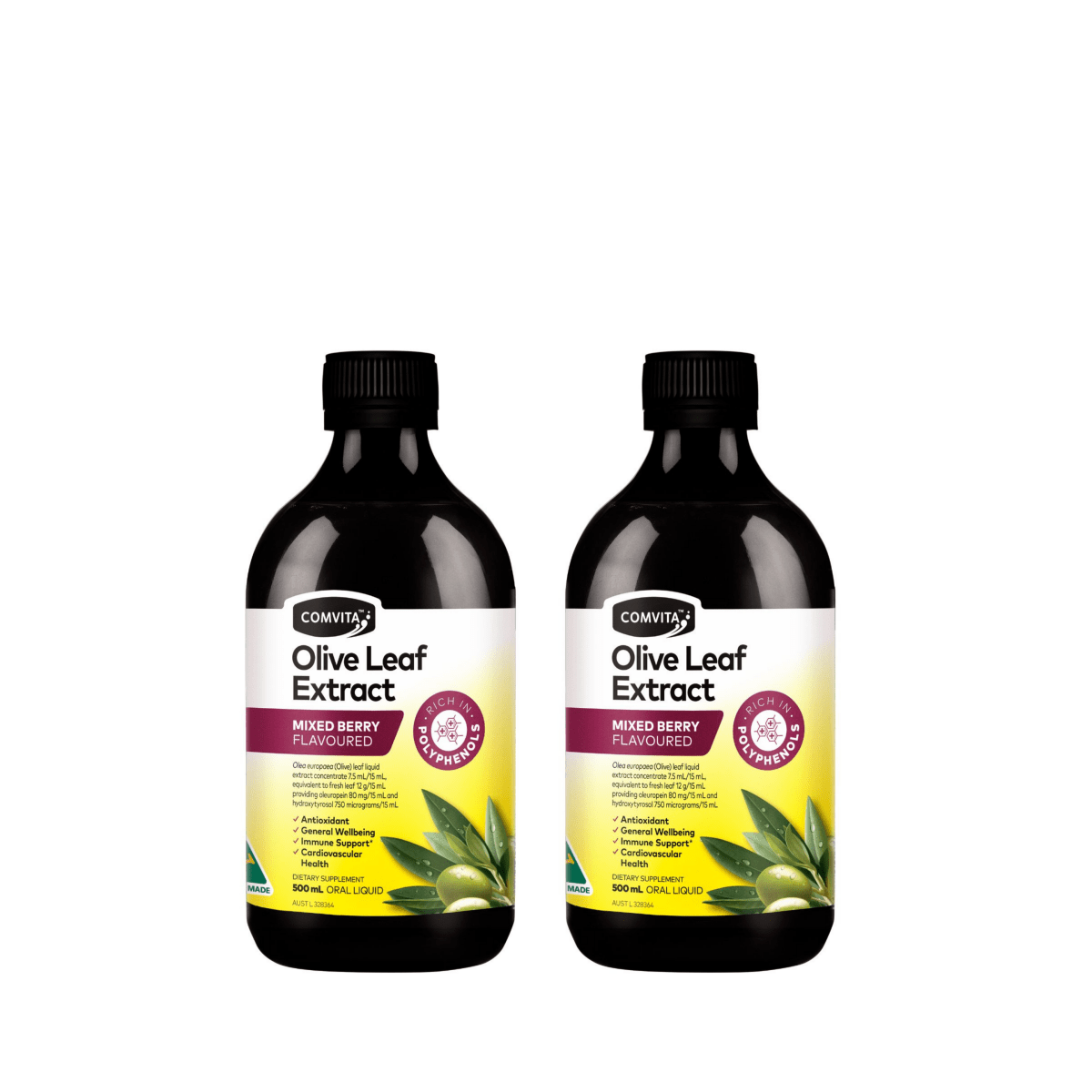 Comvita Olive Leaf Extract 500ml (2 Bottles) - Metro Singapore Departmental Store - Celebrating 69 Years in SG
