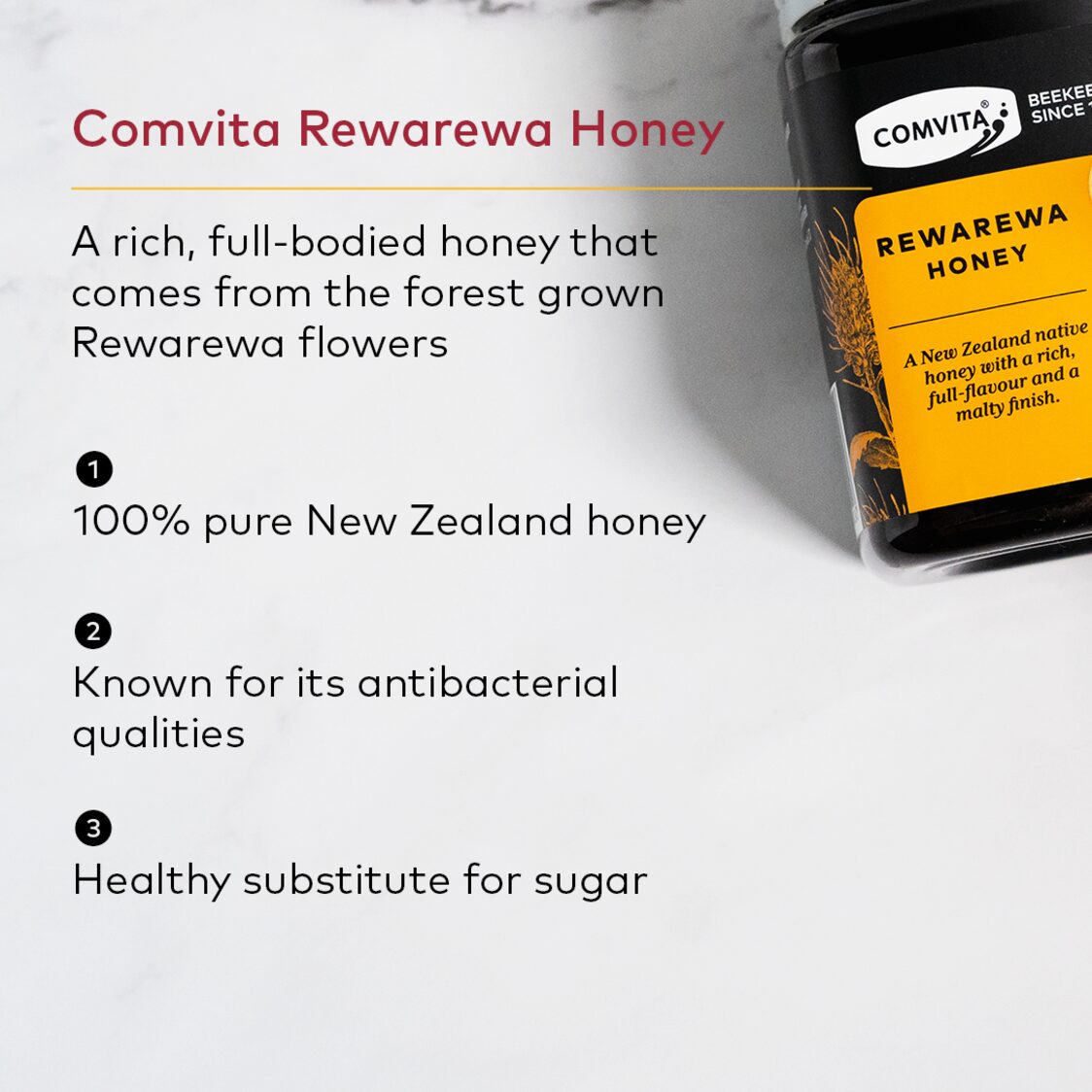 Comvita® Rewarewa Honey 500g - Metro Singapore Departmental Store - Celebrating 69 Years in SG
