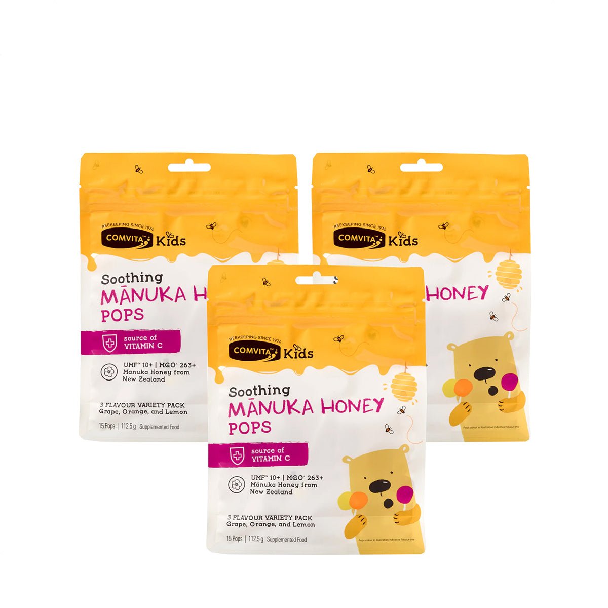 Comvita UMF™ 10+ Manuka Honey Soothing Pops 15s (3 Packs) - Metro Singapore Departmental Store - Celebrating 69 Years in SG