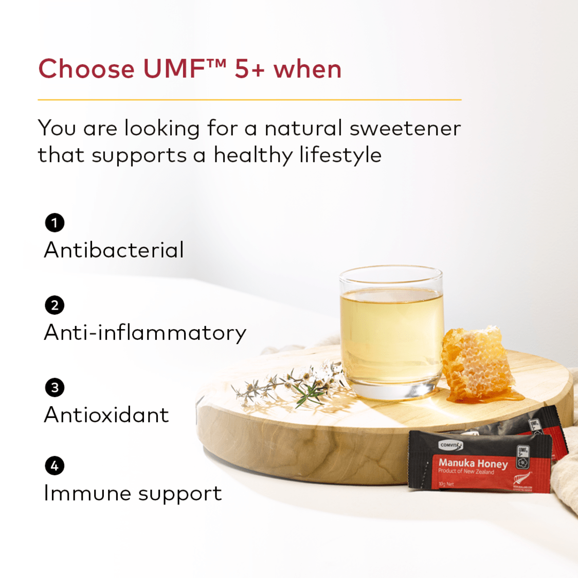 Comvita UMF 5+ Manuka Honey 30 Sachets (30x10g) - Metro Singapore Departmental Store - Celebrating 69 Years in SG