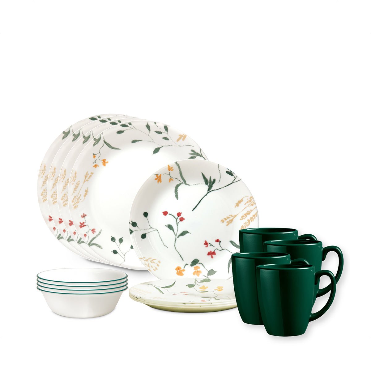 Corelle 16pc Dinner Set - Wildflower Scatter - Metro Singapore Departmental Store - Celebrating 69 Years in SG