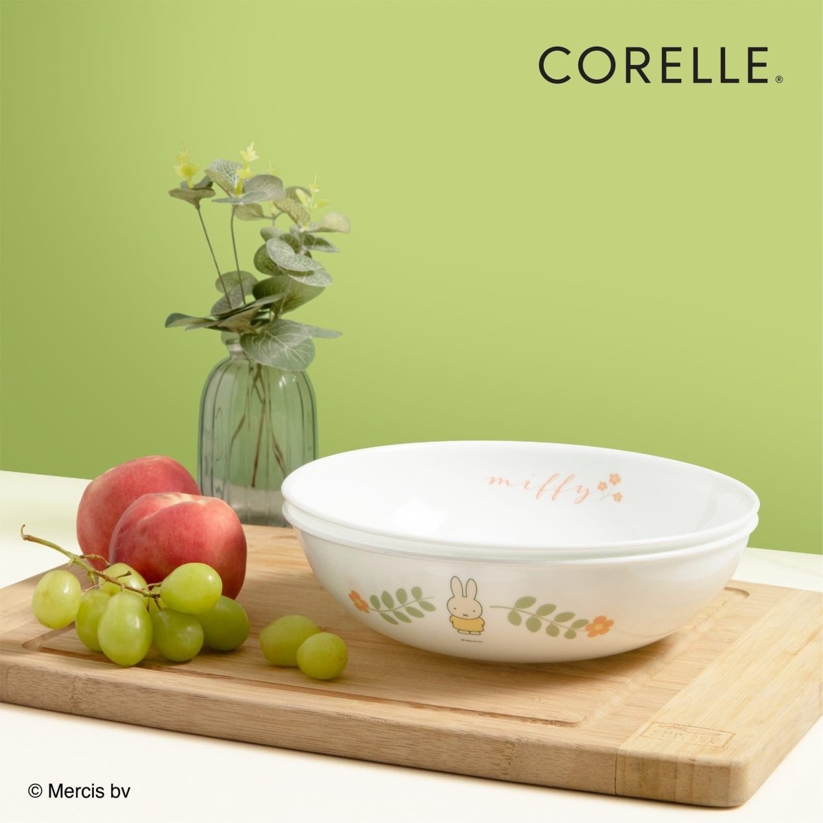Corelle 2pc 46oz Meal Bowl - Miffy Floral - Metro Singapore Departmental Store - Celebrating 69 Years in SG